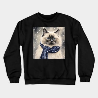 Birman Cat Painting Crewneck Sweatshirt